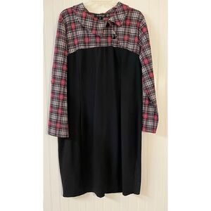 Homeyee dress plaid accents US size 18